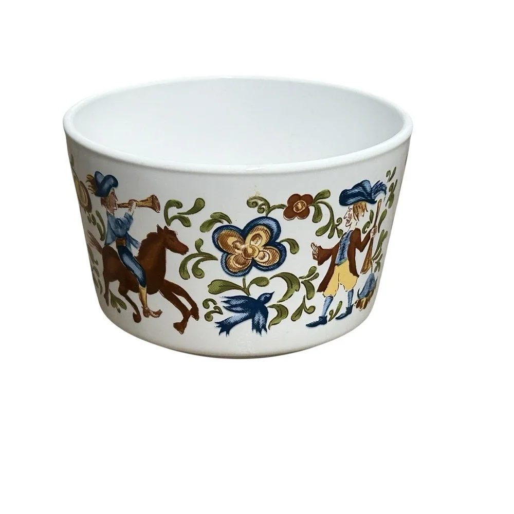 Corning‎ Pyroceram Troubadour Horse Rider Bowls Set X 3 Rare Vintage